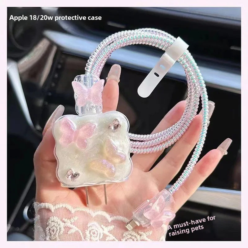 مجموعة حماية البيانات الجديدة 18 وات/20 وات مناسبة لشاحن Apple 15 لهاتف IPhone 14 13 Pro Max12 شحن سريع 11 حافظة واقية #4