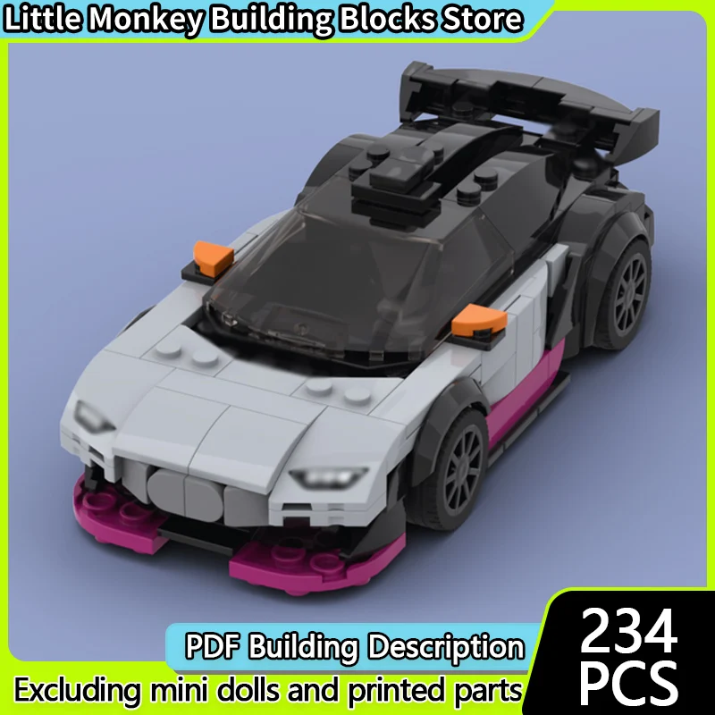 

Speed Racing Car Model MOC Building Bricks Electric Concept Sports Car Modular Technology Children Holiday Gifts Assemble Toys