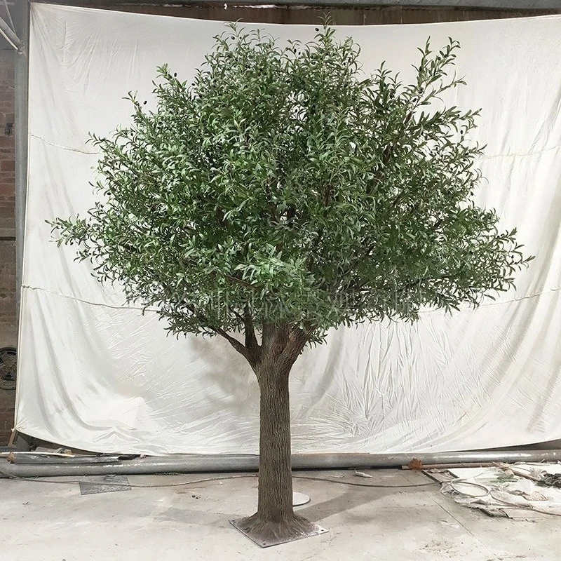 

Simulation of olive tree artificial tree hotel landscaping decoration indoor courtyard shopping mall large fiberglass plant