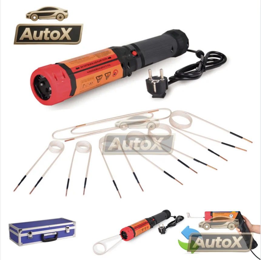 

Беспламенный электромагнитный мини-индукционный нагреватель 1100 Вт с 8 комплектами катушек для автоматического использования для снятия болтов