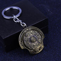 Dota 2 Immortal Champion Shield Key Chain Dota2 keychain Car Keychain TI 5 Aegis of Champions Pendant porte clef