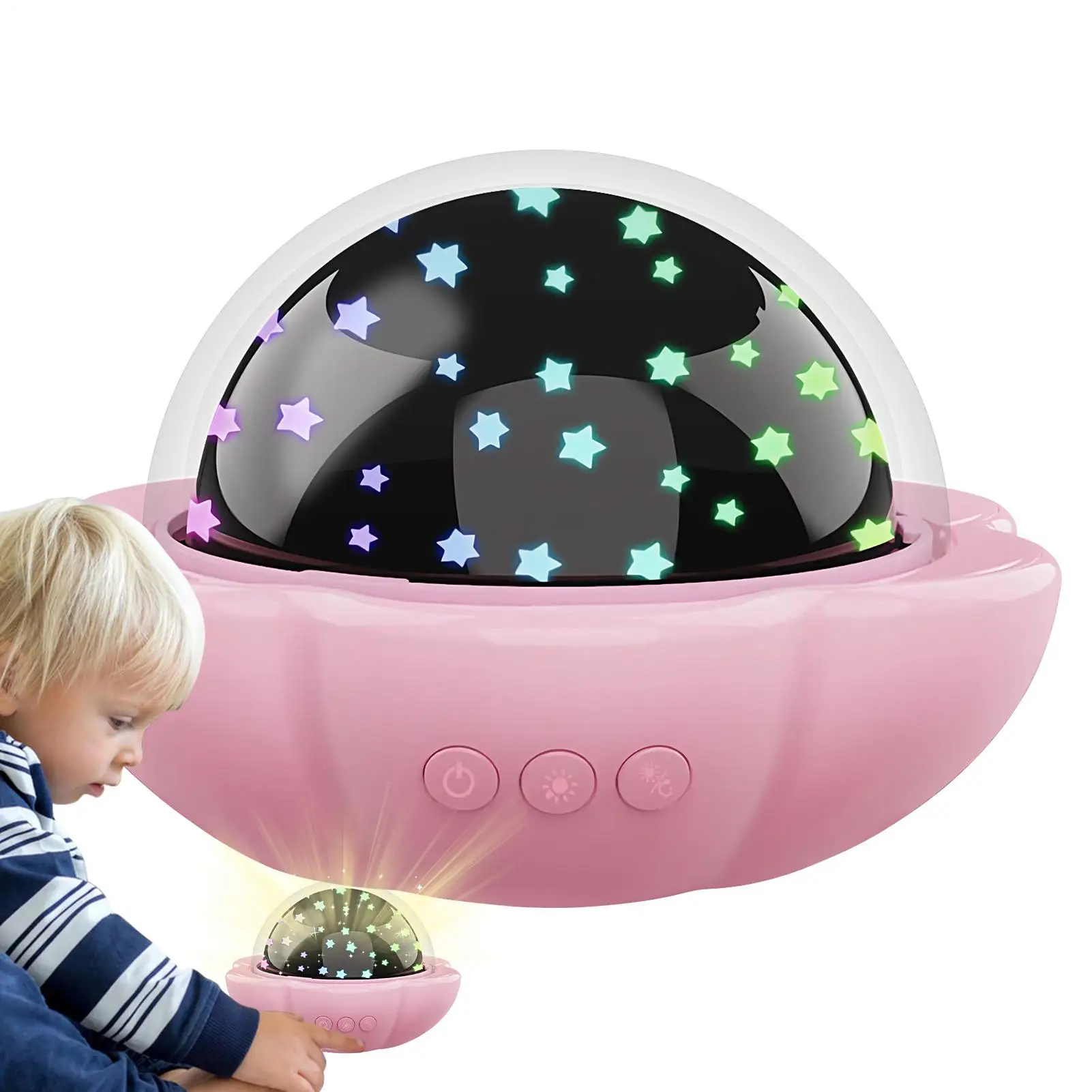 

Night Light Projector For Kids Bedroom Night Light Star Projector Early Learning Toy Interactive LED Projection Lamp For Home