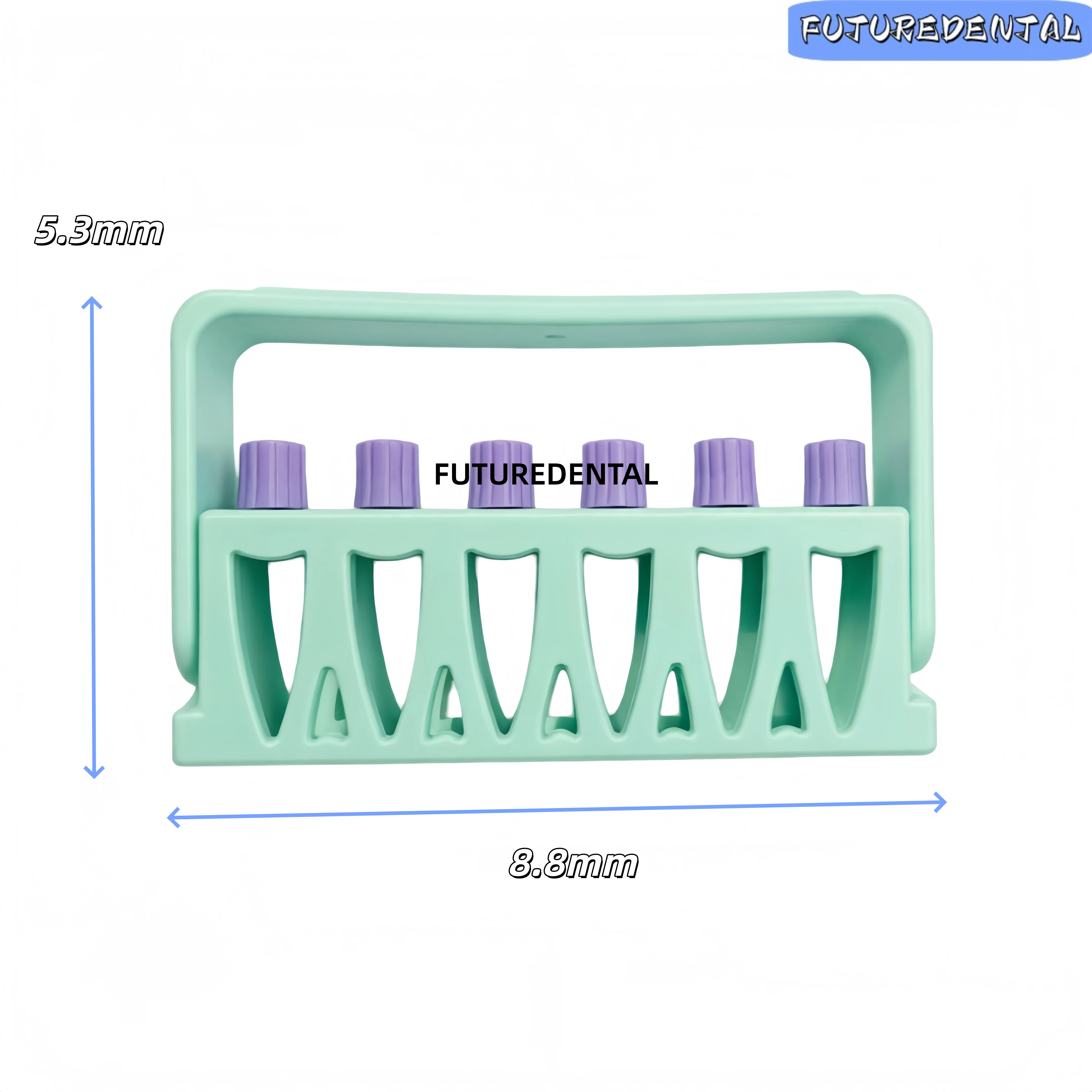 Dental﻿ 6 Holes Root Canal File Counting Counting Disinfection Rack High Temperature Disinfection Memory Storage Rack