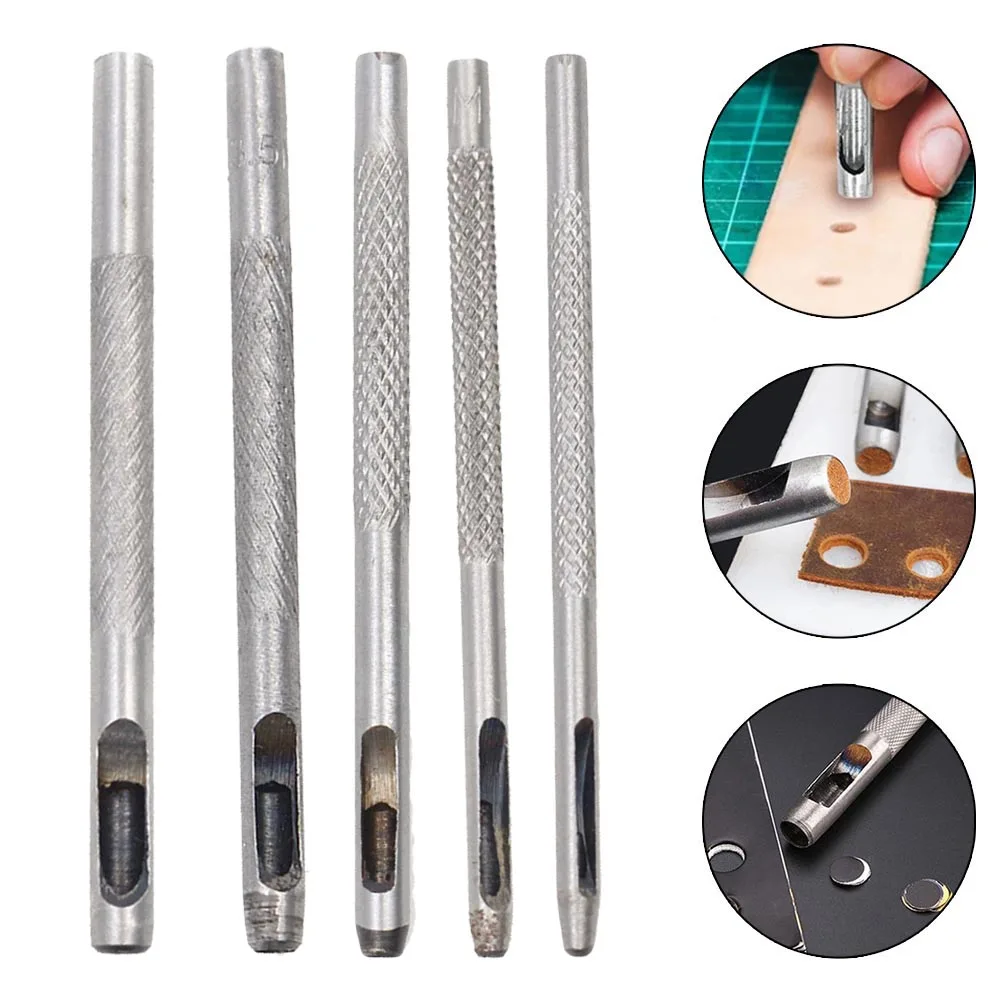 Workshop Equipment Hand Tools Hole Punches Punch DIY 1.5-4mm Leather Round Shape Hole Set Watch Band Tool Durable