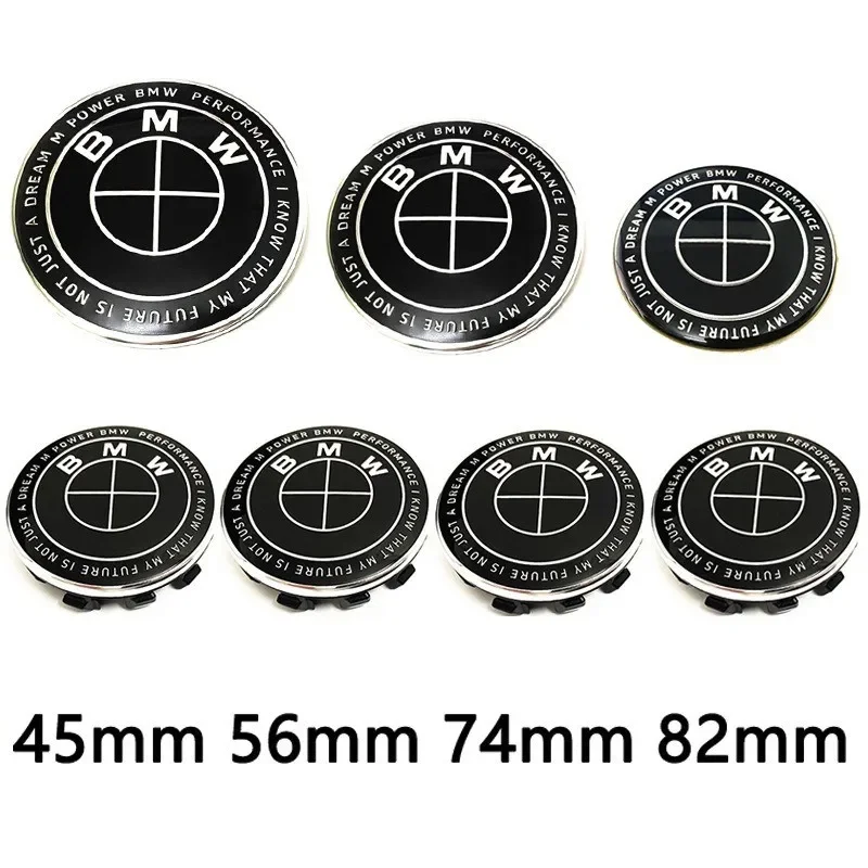 1/4/7Pcs Car Hood Rear Emblem Steering Wheel Stickers Rims Cap Badge For BMW G01 G20 X3 X5 F30 E36 F20 E46 X6 M4 E60 E93 E87 view 4