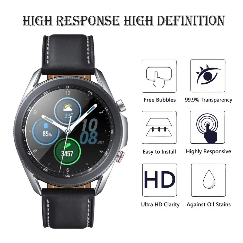 Gehärtetes Glas für Galaxy Watch42mm 46mm Smart Screen Protector Schutzglas Film für Samsung Uhr 42/46mm Zubehör Neu