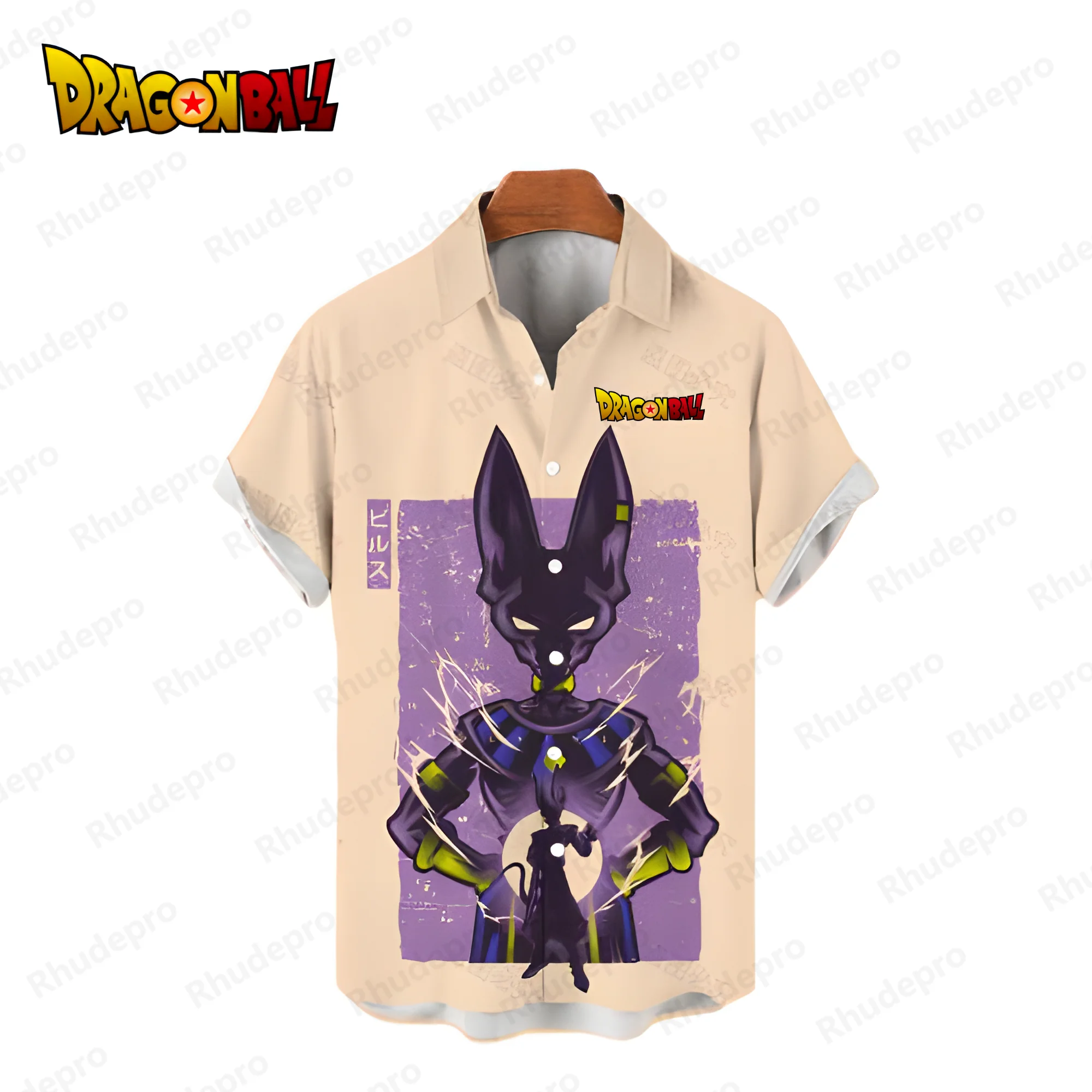 Chemises Dragon Ball Z pour hommes, Vegeta, Goku, Super Saiya, mode japonaise, été, Harajuku, Cool Anime, Playa, chemise hawaïenne