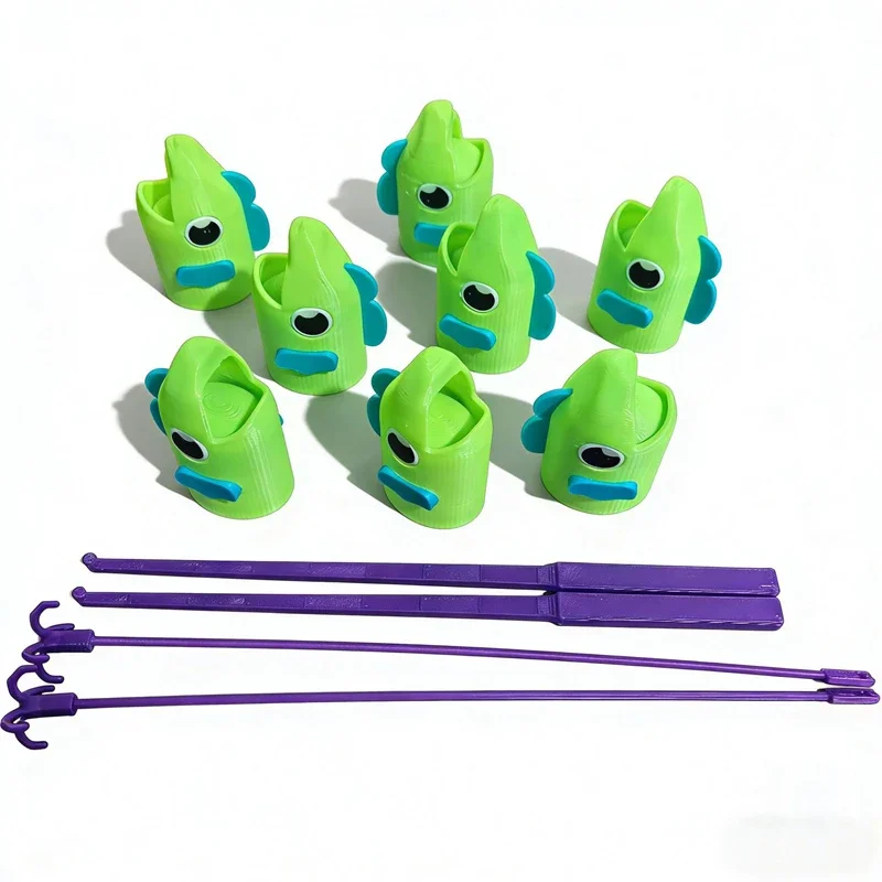 Creative Parent-child Fishing Board Game 3D-printed Retractable Hook Set Educational Interactive Fish Toys For Children