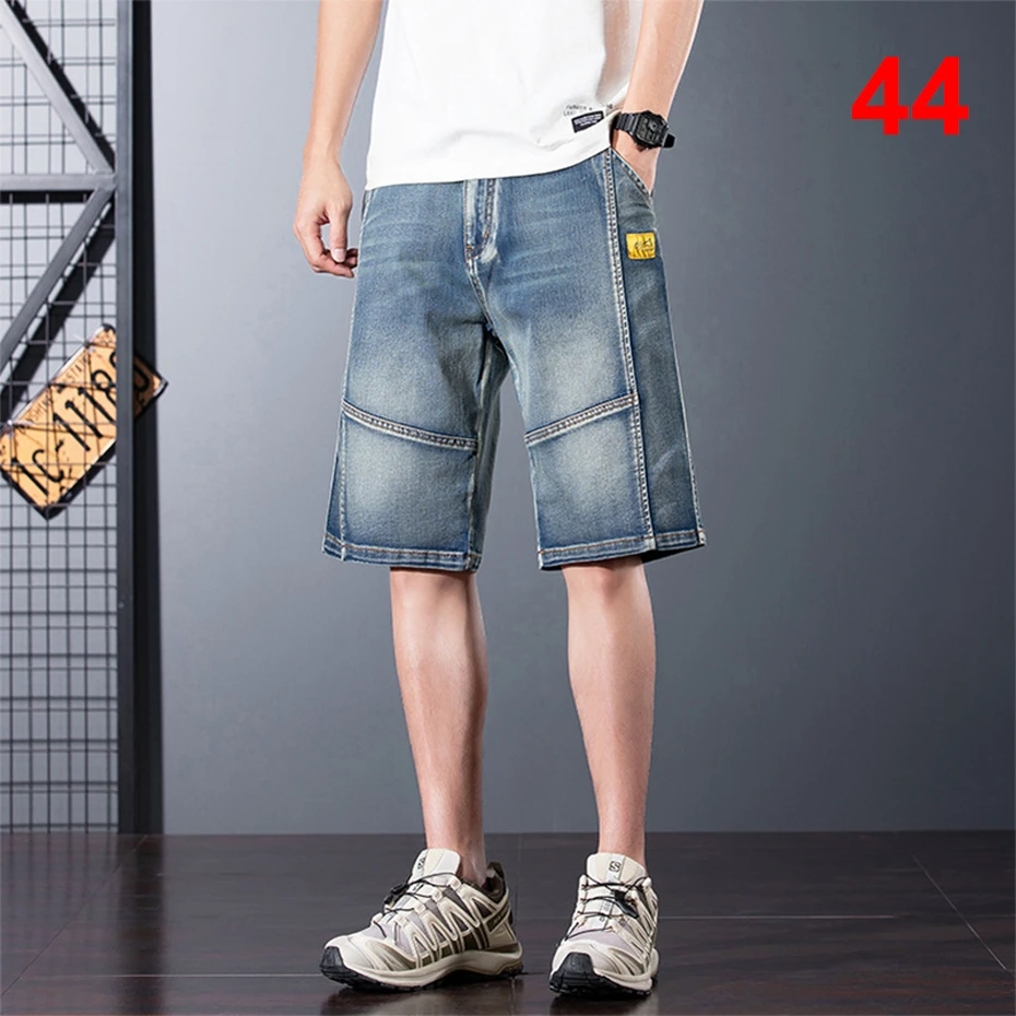 

44 Plus Size Denim Shorts Men Summer Jean Shorts Fashion Casual Shorts Male Big Size