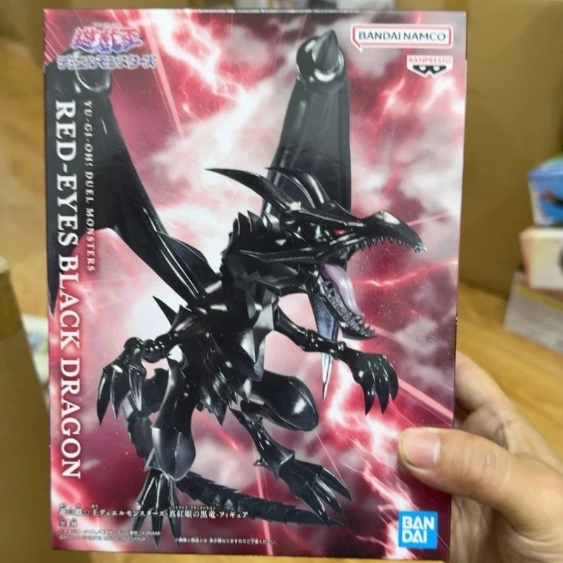 

In Stock Bandai Yu-Gi-Oh! Red-Eyes Black Dragon Anime Action Figure PVC Statue Model Collectible Ornaments Toys Gifts Decoration