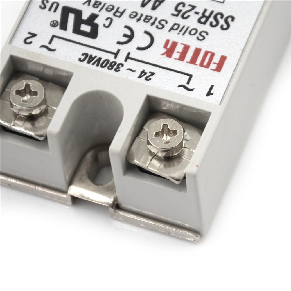 1 قطعة 80-250VAC تتابع الحالة الصلبة AC-AC 24 فولت-380 فولت 25A SSR-25AA وحدة تتابع الحالة الصلبة #6