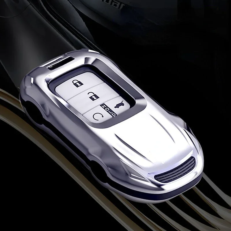 

ABS Silver/gray Car Key Protection Shell Cartoon Smart Remote Key Cover Car Accessories For Honda Fit Civic Accord