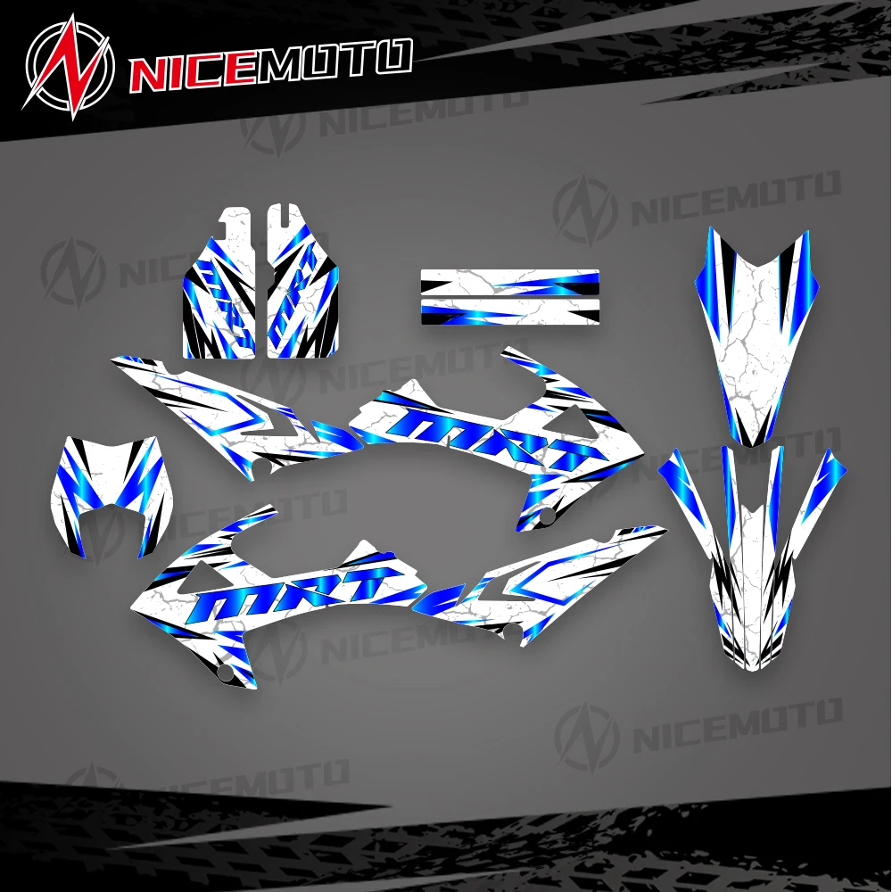 Motorcycle Background Graphics Decals Sticker Kit For RIEJU MRT 50 SM 2022-2023Personality Custom