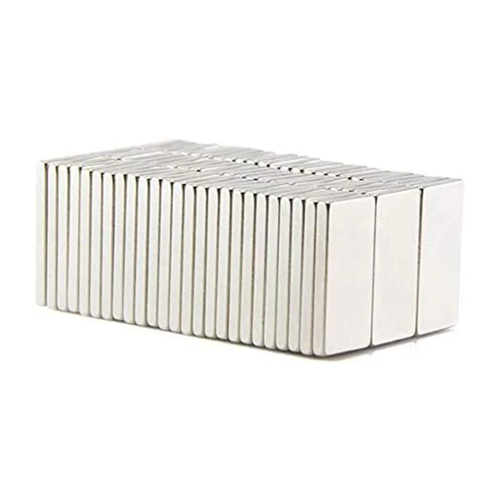 50/100Pcs 10x5x1 Block Magnet Super Powerful Magnetic for Fridge, DIY, Building, Scientific, Craft,10mmX5mmX1mm Rectangular