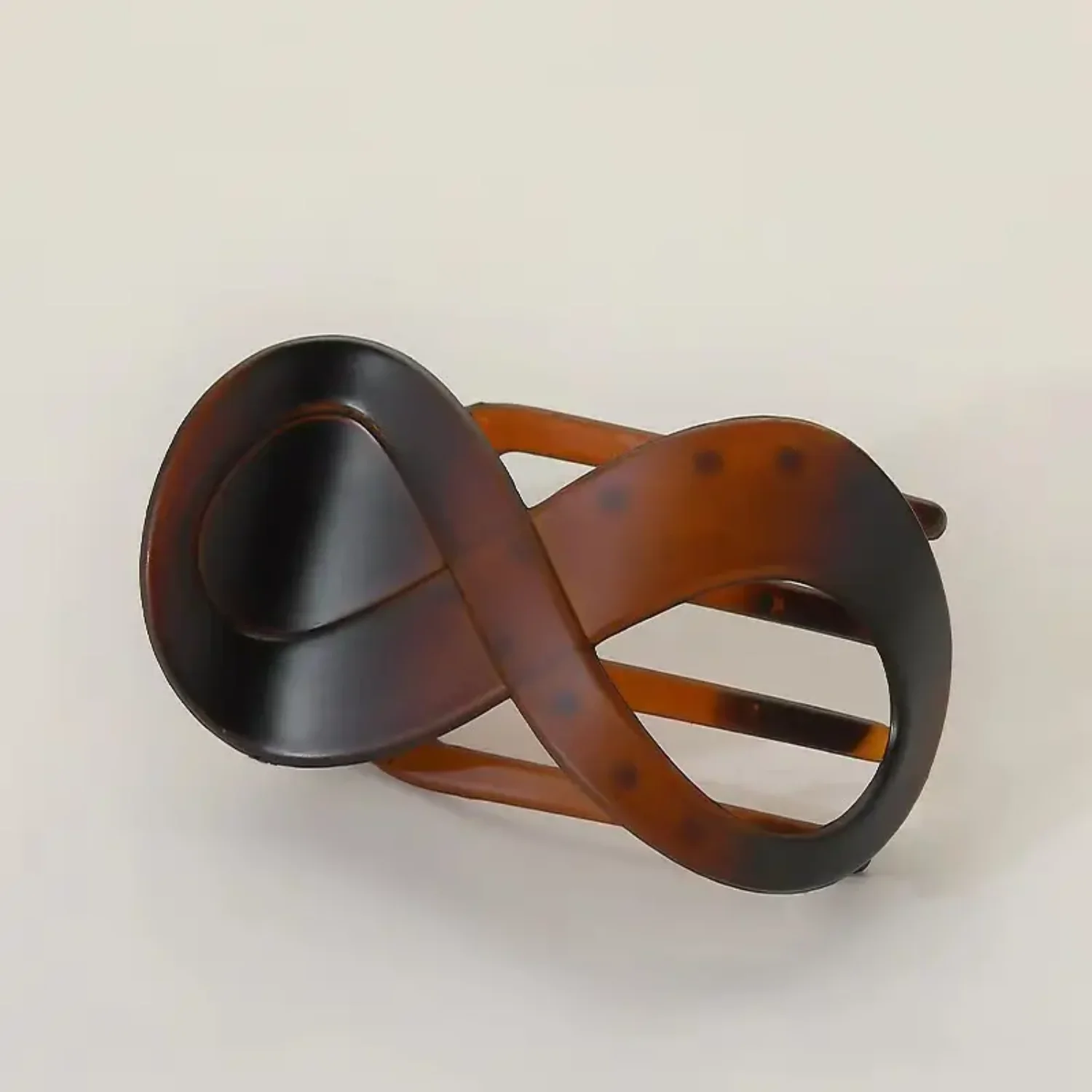 

2pcs7 Claw Clips for Women – Matte Hair Claw Clips in Medium Size for Thin or Thick Hair - Semicircle Design -Black/Brown Co