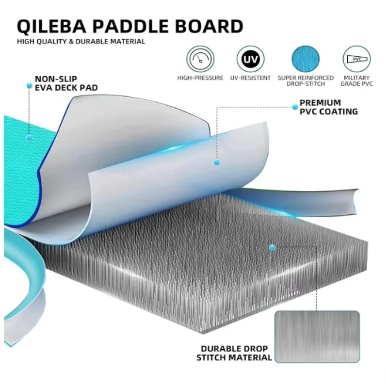 Tabla de Paddle Inflable 2026 con Núcleo Drop Stitch, Nuevo Diseño, Tabla de Surf, Tabla de Paddle Surf