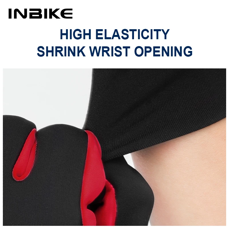 INBIKE قفازات الشتاء للرجال النساء الحراري الصوف قفازات ركوب الدراجات كامل فنجر لمس المضادة للصدمات الطريق دراجة جبلية قفازات #6