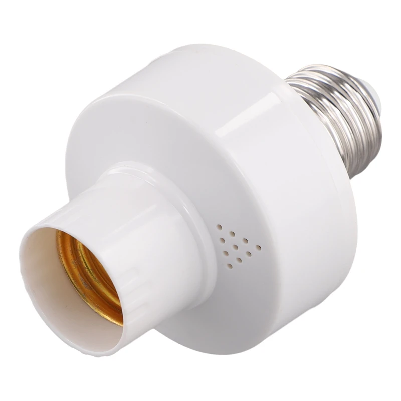 E27 Socket Smart Voice Light Bulbs Adapter  LED Socket E27 Lamp Holder No Networking Required Intelligent Voice Lamp Heads