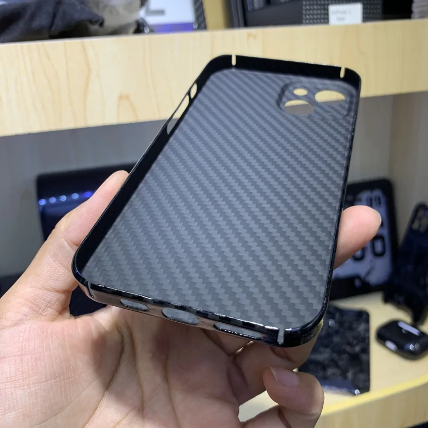 Suitable For Apple 15/14 promax Phone Case For IPhone 13 /12PlusAramid Carbon Kevlar Fiber Lightweight Protective Case