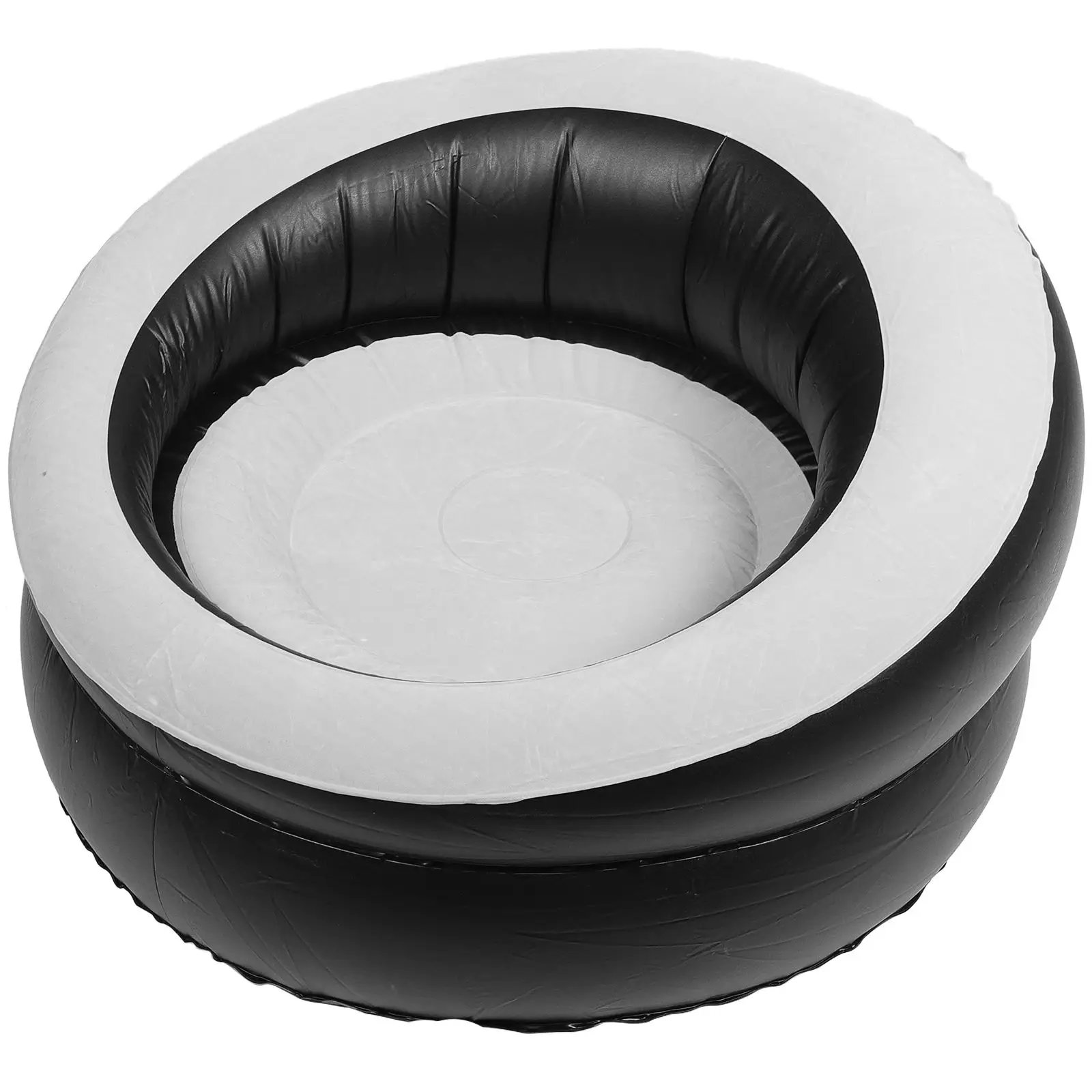 Inflatable โซฟาสตูลที่นั่งพับได้โซฟาเก้าอี้เก้าอี้แบบพกพาเก้าอี้สีสุ่ม Travel น้ําหนักเบาสบาย