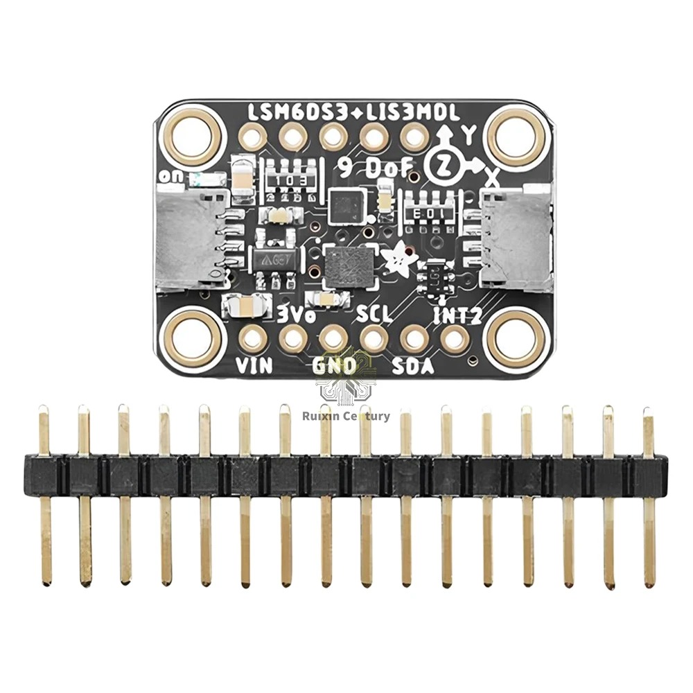 FOR Adafruit 5543 Board LSM6DS3TR-C LIS3MDL 9 DoF IMU Accelerometer Gyro Magnetometer I2C STEMMA QT