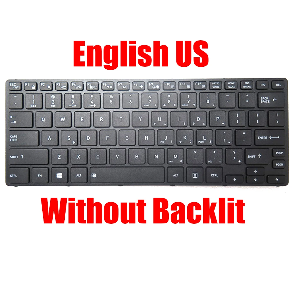 US TW Laptop Keyboard For DynaBook For Portege A30-E For Tecra A30-G A30-J English Traditional Chinese Black New