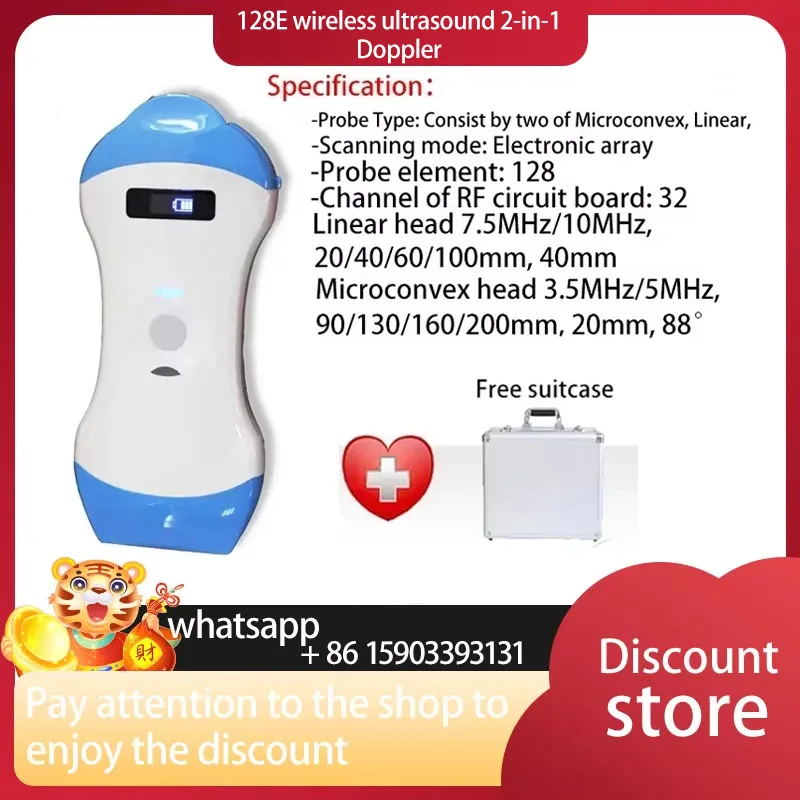 

micro-convex Linear Wireless Ultrasound Probe Scanner Portable Machine Support iOS Android Windows