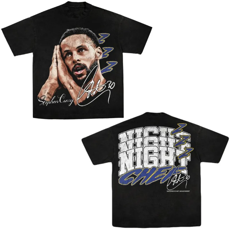 Camiseta de Algodón con Estampado de la Superestrella del Baloncesto Curry, Ropa Deportiva Moderna para Adultos y Niños, Gran Venta de Verano