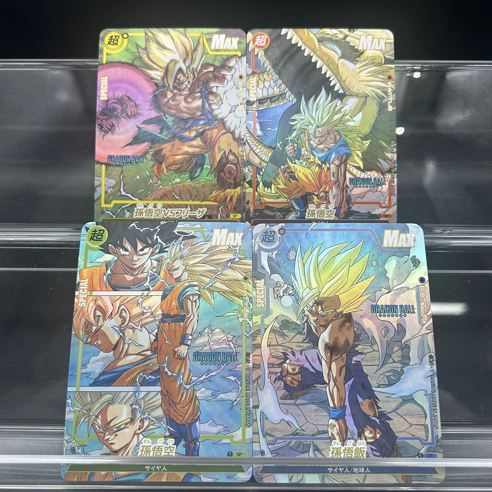 Diy Anime Loong Ball Proxy TCG Collectible Cards Goku Gohan Color-Flash/Coarse-Flash Premium Complete Collectible Cards Gift view 2