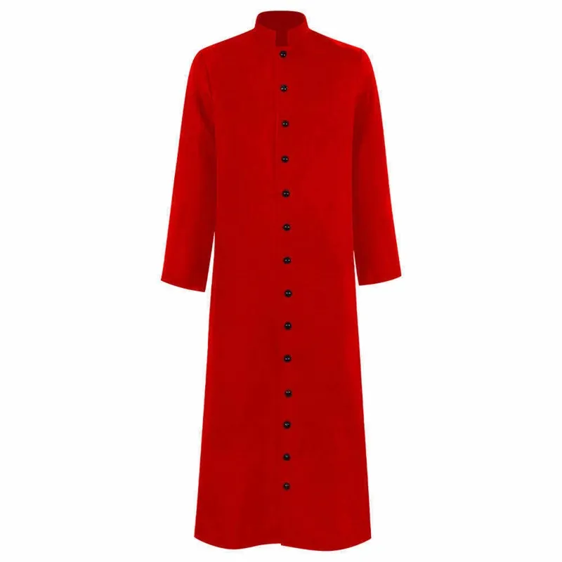Disfraz de Halloween para Mujer, Túnica Monástica Medieval, Traje de Mago, Sacerdote, Padre de Iglesia, Vestimenta Clerical, Época Medieval
