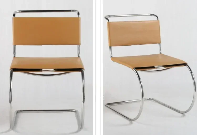 

Backrest Dining Chair Stainless Steel Nordic Dining Chair Living Room Portable Modern Chairs Designer Interior Chairs Home Decor