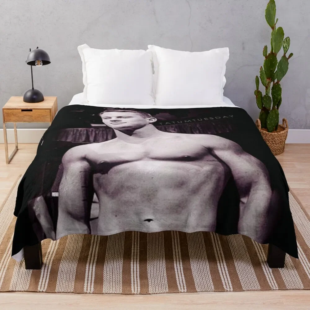 

channing tatum Throw Blanket Luxury St Luxury Thicken Summer Blankets