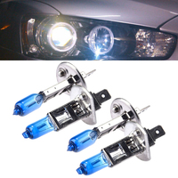4pcs H1 Halogen Headlight White Super Bright Light Lamp High/Low Beam 12V 6000K Bulb 55W Auto Headlight Lamp