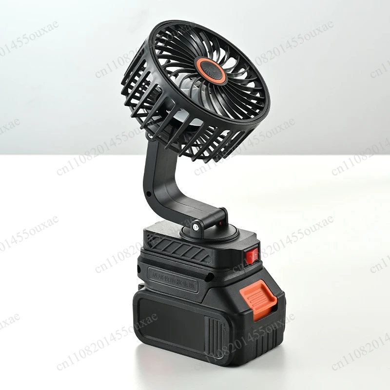 Camping lithium battery small fan rechargeable electric fan small wind portable table fan batch multi-function