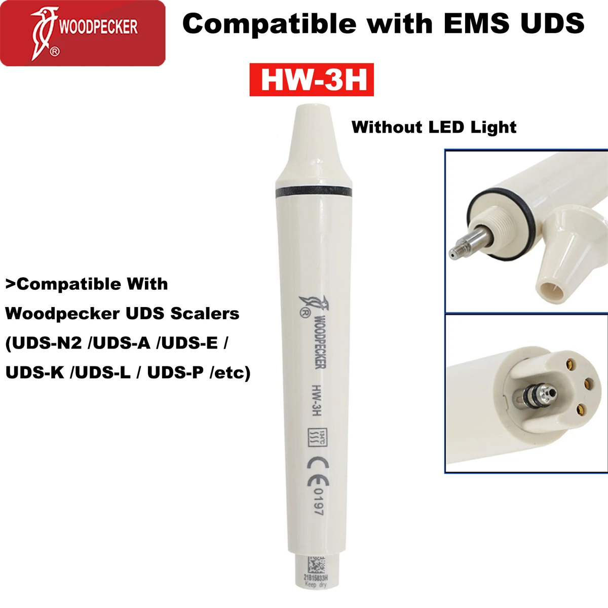 نقار الخشب DTE قشارة الأسنان بالموجات فوق الصوتية قبضة LED مع مقبض قشارة طب الأسنان صالح EMS NSK SATELEC ACTEON أدوات طب الأسنان