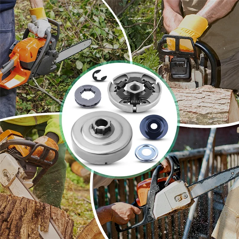 Kit de substituição de roda dentada de tambor de embreagem-3/8 "7T para modelos Stihl MS 170 171 180 181 190T 191T 210 211 230 250