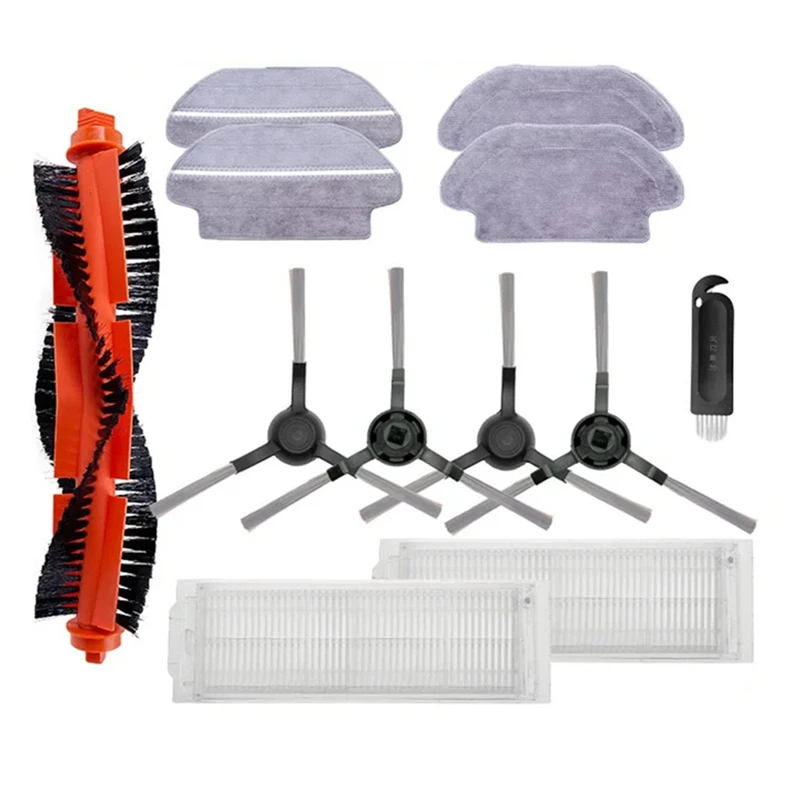 Запасные части, аксессуары для робота-пылесоса MGTEC Twinboth S9, запасной фильтр Hepa, основная боковая щетка, тряпка для швабры