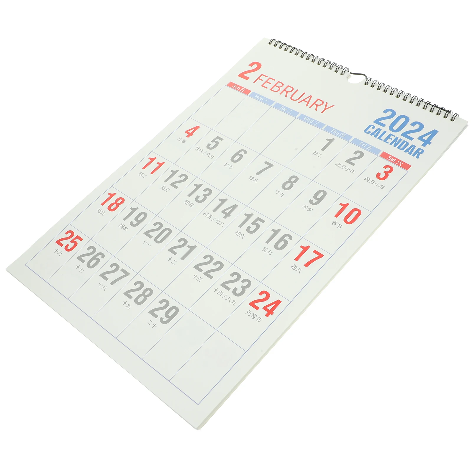 

2024 Wall Calendar 1 Piece Monthly Annual Schedule Planner Paper Color Coordination Simple Design Practical Home Office School