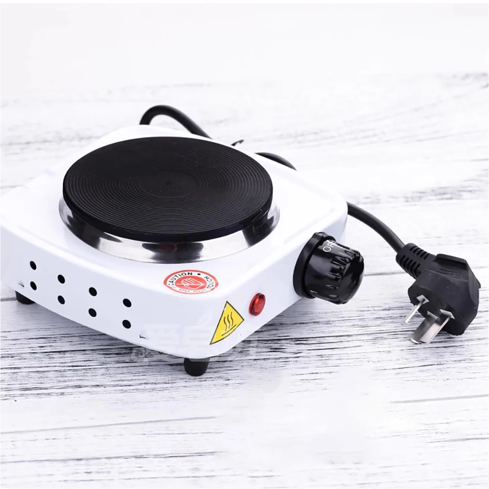 Electric Hot Plate Mini Stove Coffee Heater Milk Tea Mocha Heating Stove Cooking Pot Oven Small Furnace Cook 500W