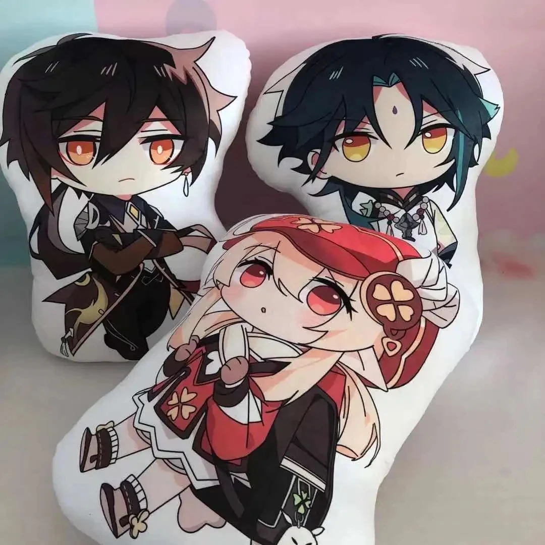 Anime Game Impact Doll Tartaglia Xiao Kaeya Cosplay Doll Toy Plush Dolls Children Christmas Pendant Accessories Gift