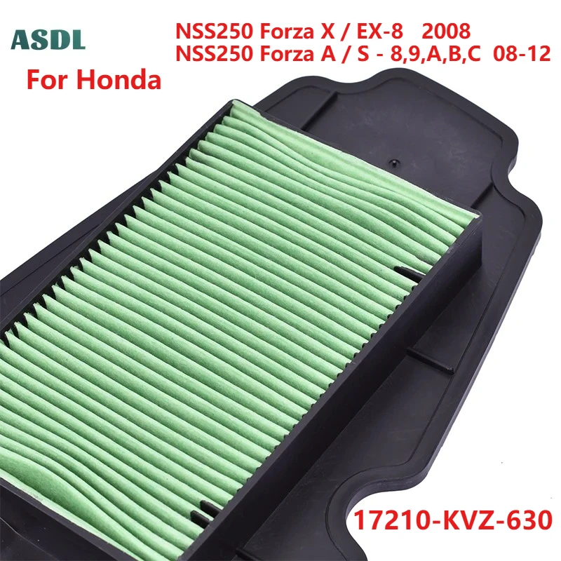

Motorcycle Air Filter for Honda NSS250 Forza X NSS250 Forza A NSS 250 OEM 17210-KVZ-630 2008 2009 2010-2012 Motorcycle Parts