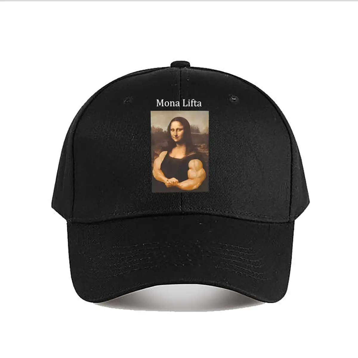 Mona Lisa Buff Parody Art Baseball Cap Fashion Men Sunhat Women's Outdoor Sports