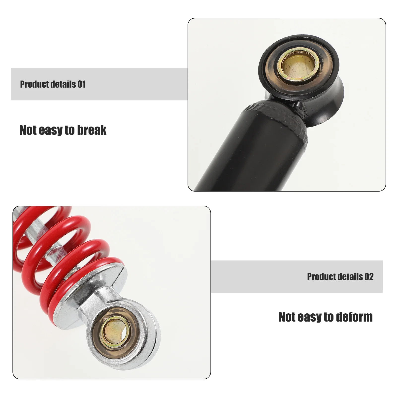 

Motorbike Shock Absorber Steel Spring Long Life Durable Replacement Part Effective Vibration Reduction Smooth Atv Ride