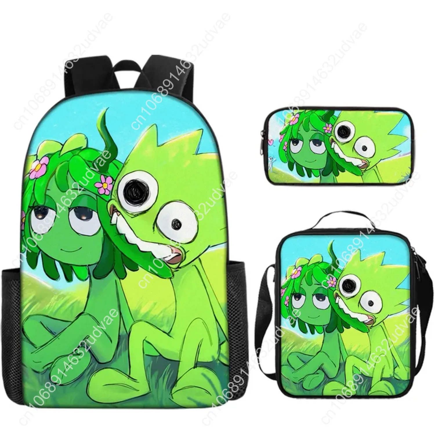 Hot Sprunki Backpack Incredibox Sprunki School Bag Backpack Bag Mochila Crossbody Sprunki Pencil Case Box Pencilcase Kid Gift