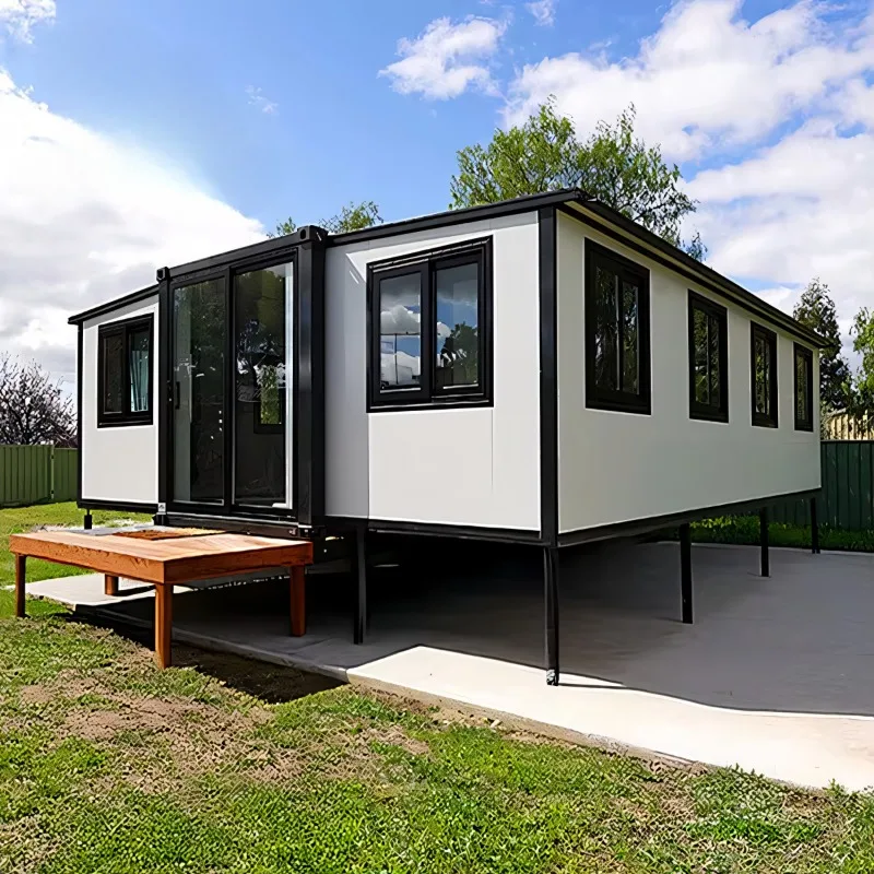 Australia Container House 20ft Portable Expandable Folding Expansion Moible House Families Double Wings 40ft Container House