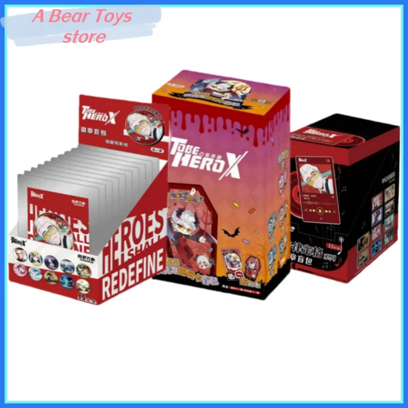 Original To Be Hero X Serie Blind Box Abzeichen Halloween Spaß Karten Acryl Figur Anime Figuren Szene Karte Sammlung Spielzeug Kinder Geschenk