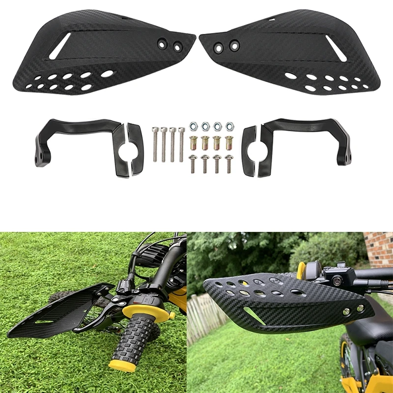 

For Sur-Ron Hand Guards Protector Sur Ron X Segway X260 Light Bee Off-Road Motorcycle Handguard Carbon Fiber Black ABS Accessory