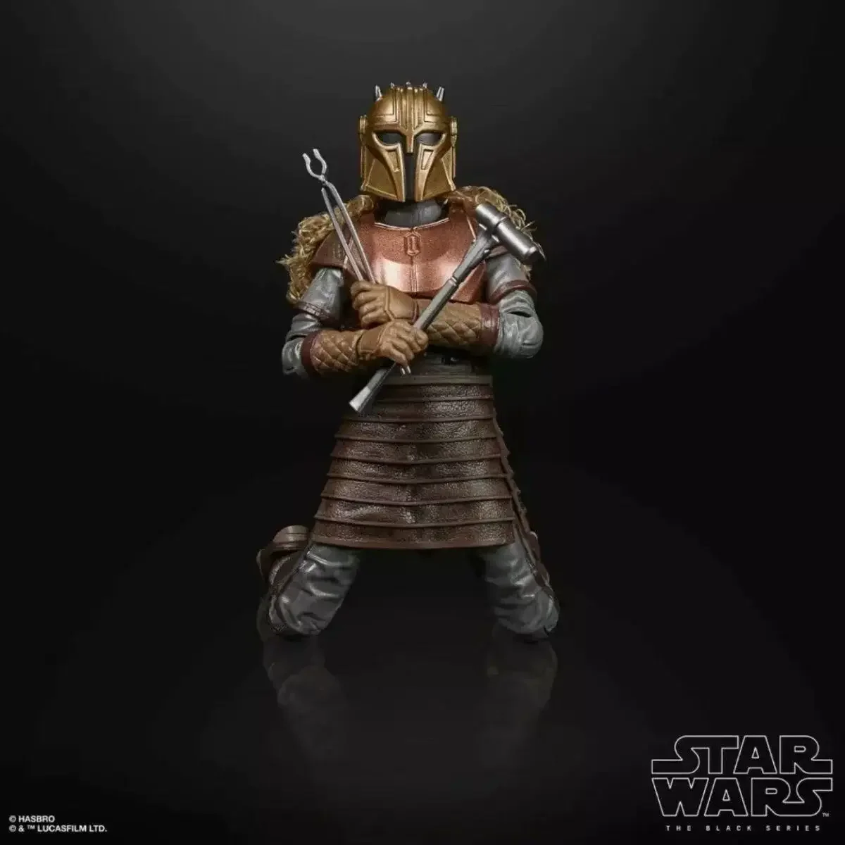 En stock Hasbro Star Wars Mandalorian Blacksmith Black Box Series Muñecas móviles de 6 pulgadas