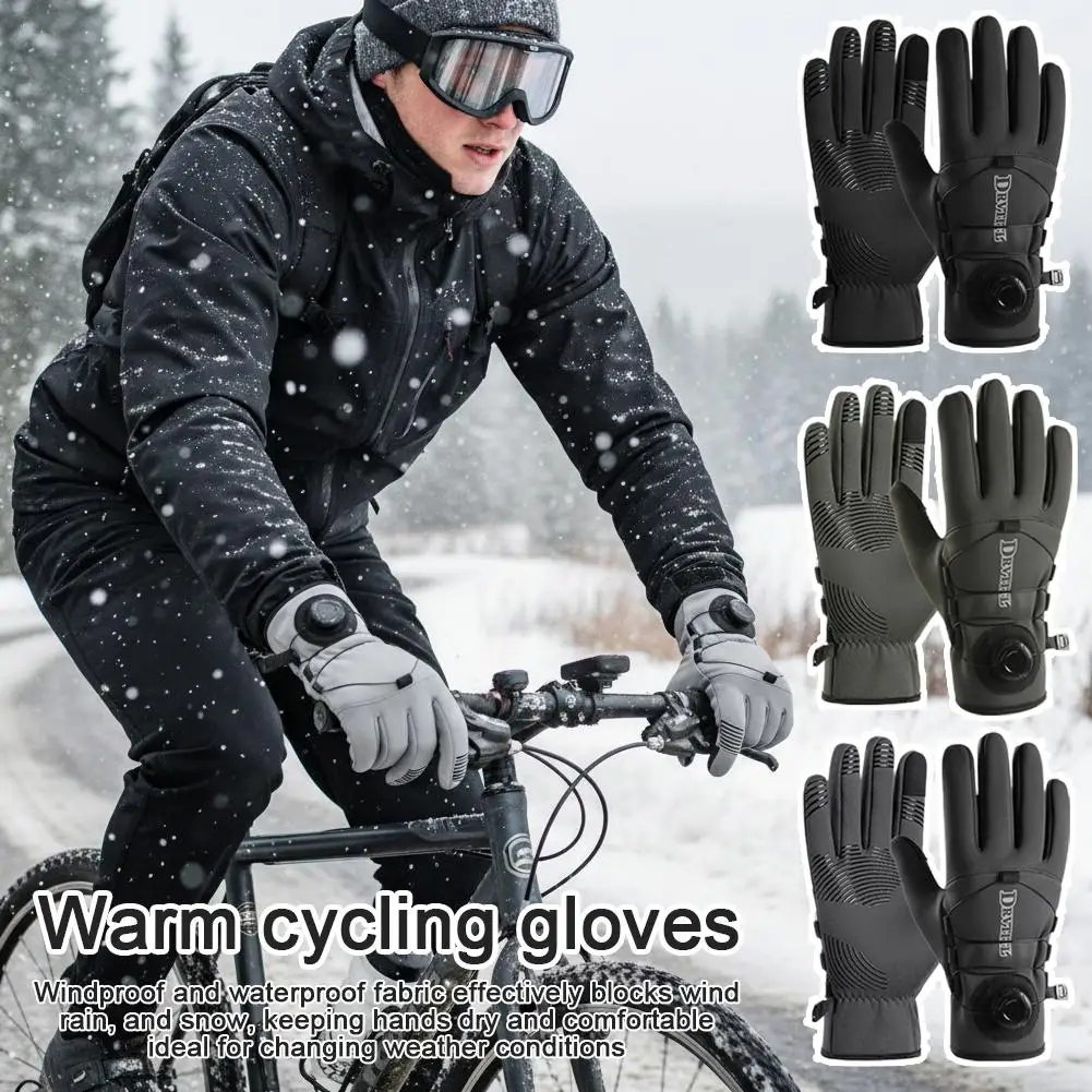 

Coldproof Warm Winter Gloves Waterproof Double Thermal Protection for Outdoor Work Firm Grip Touchscreen Compatible Washable