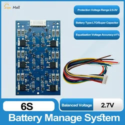 2.7V/16V LTO 6S Balance Board Equalization Circuit  Lithium Titanate Battery/Super Farad Capacitor Protection Board